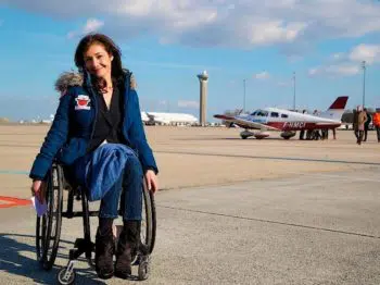 Dorine Bourneton, conférencière sportive dans l'entreprise WeChamp, conférence pour le semaine du handicap