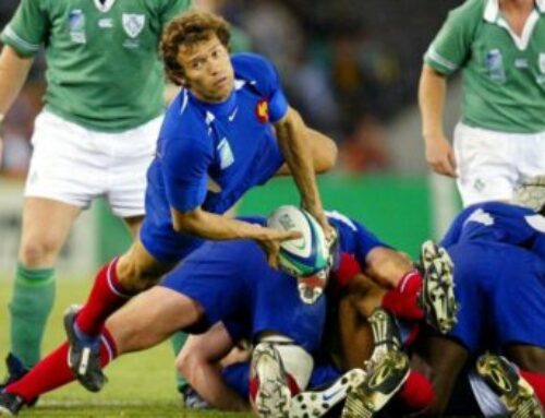 Fabien Galthié et l’équipe de France de rugby