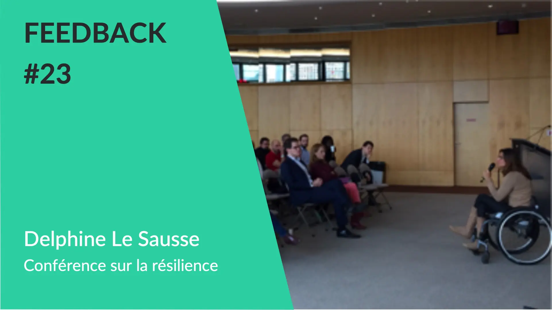 Feedback - Conférence Delphine Le Sausse résilience