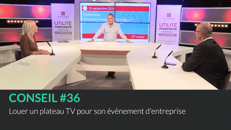 Location de plateau et studio TV pour son évènement d'entreprise