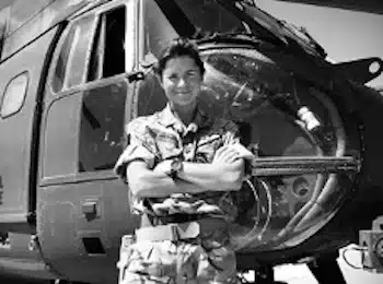 Sarah Furness ancienne pilote d'hélicoptère WeChamp