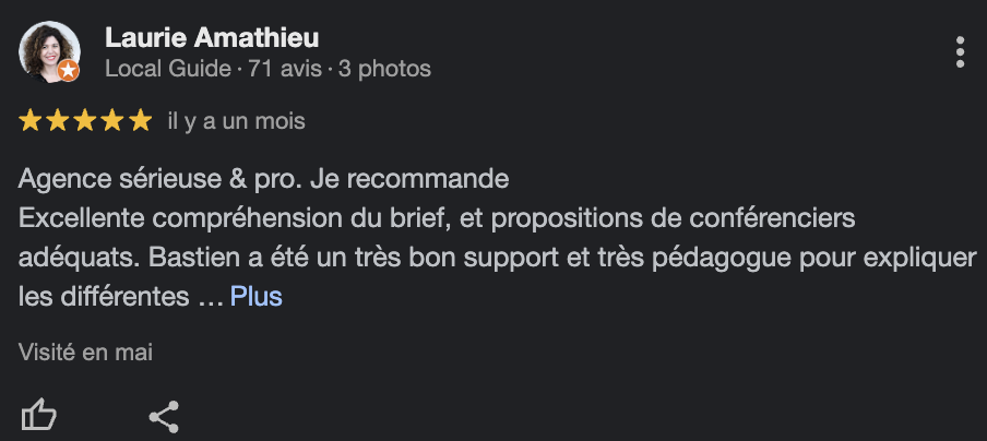 Avis Google Sur WeChamp 4